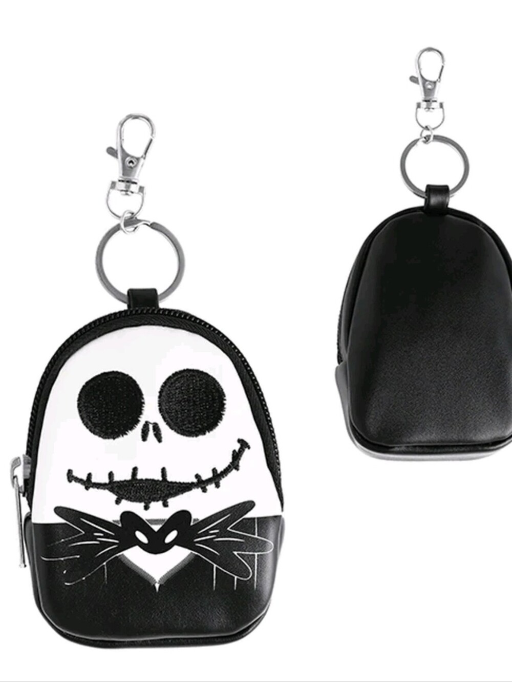 NWT! Disney Nightmare Before Christmas Jack Black White Coin Keychain NEW